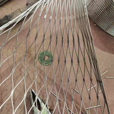 不锈钢绳网高空建筑阳台动物园防攀爬编织防护防坠安全钢丝网格网